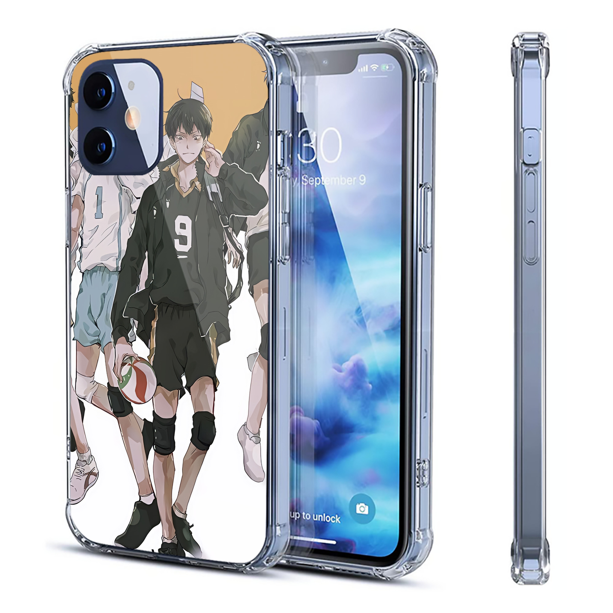 （画像用） ハイキュー!! Haikyu!! 【iPhone 12シリーズ対応】透明スマホケース（クリアソフトケース）